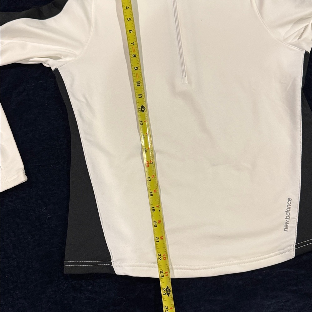 White and Black Long Sleeve Athletic Top - Picture 16 of 16